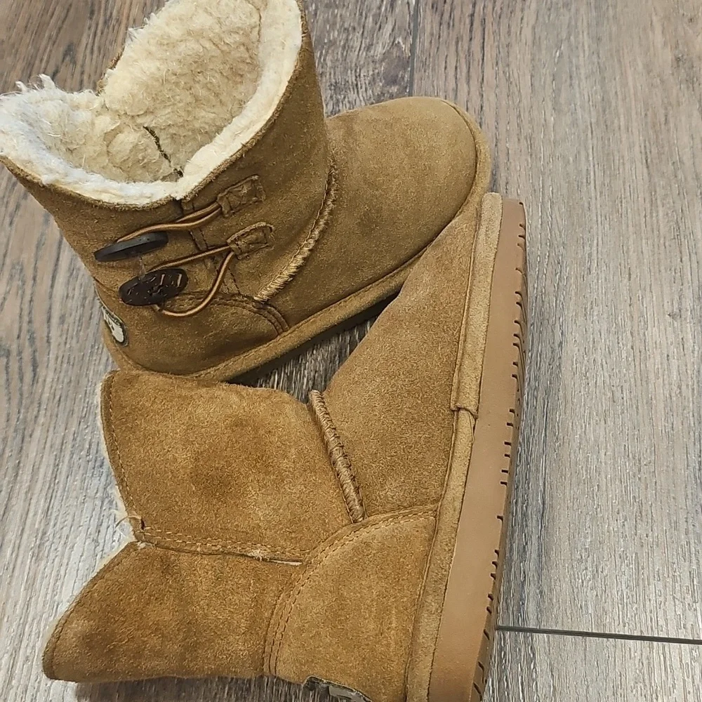 Cozy, Kids, Toddler, Boots, Winter, Sherpa, Bear, Casual, Farm, Play, Cute